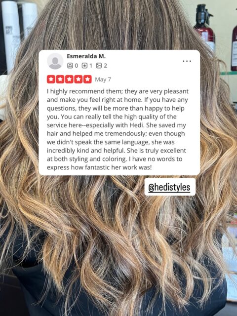 What are clients are saying lately…
Every review means so much to us. Hearing that our clients leave feeling confident, refreshed, and cared for is why we love what we do. Thank you for every kind word and every visit.

🥰Ready for your own fresh-hair moment? Book your appointment with us.

Featured stylists: 
@hedistyles 
@hairbymaddyaspling 

#salonreviews #ocstylist #healthhairjourney #hairreview #salonnearme