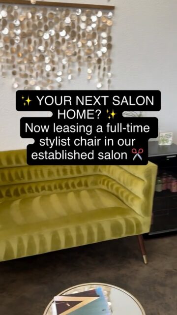 ✨ Looking for your salon home?
✂️ Full-time chair available
🏆 Established OC salon • 25 years in business
🚪 Great foot traffic & client visibility
🧴 Shampoo + back bar included
☎️ Concierge/phone service provided
🛍️ Premium retail products available to sell
🤍 Positive atmosphere + room to grow
📋 Hard working professionals- No drama
💇♀️ Owners work behind the chair
📩 DM us for details
#legends2salon #salonnearme #salonhome #salonchair #chairrental